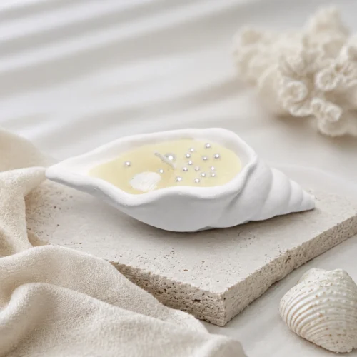 İstiridye Obje İncili Mum