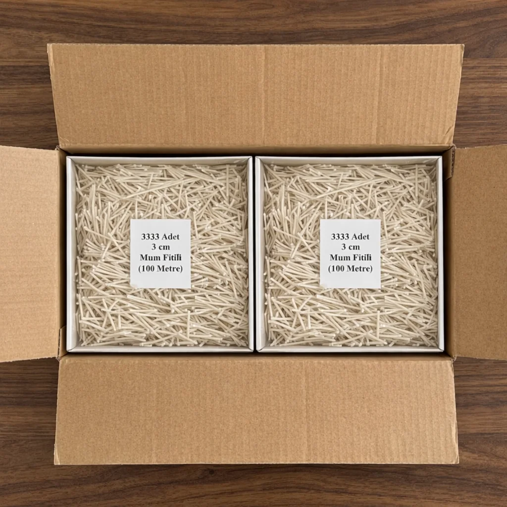 3 cm Mum Fitil — Hazır Kesim - Görsel 2