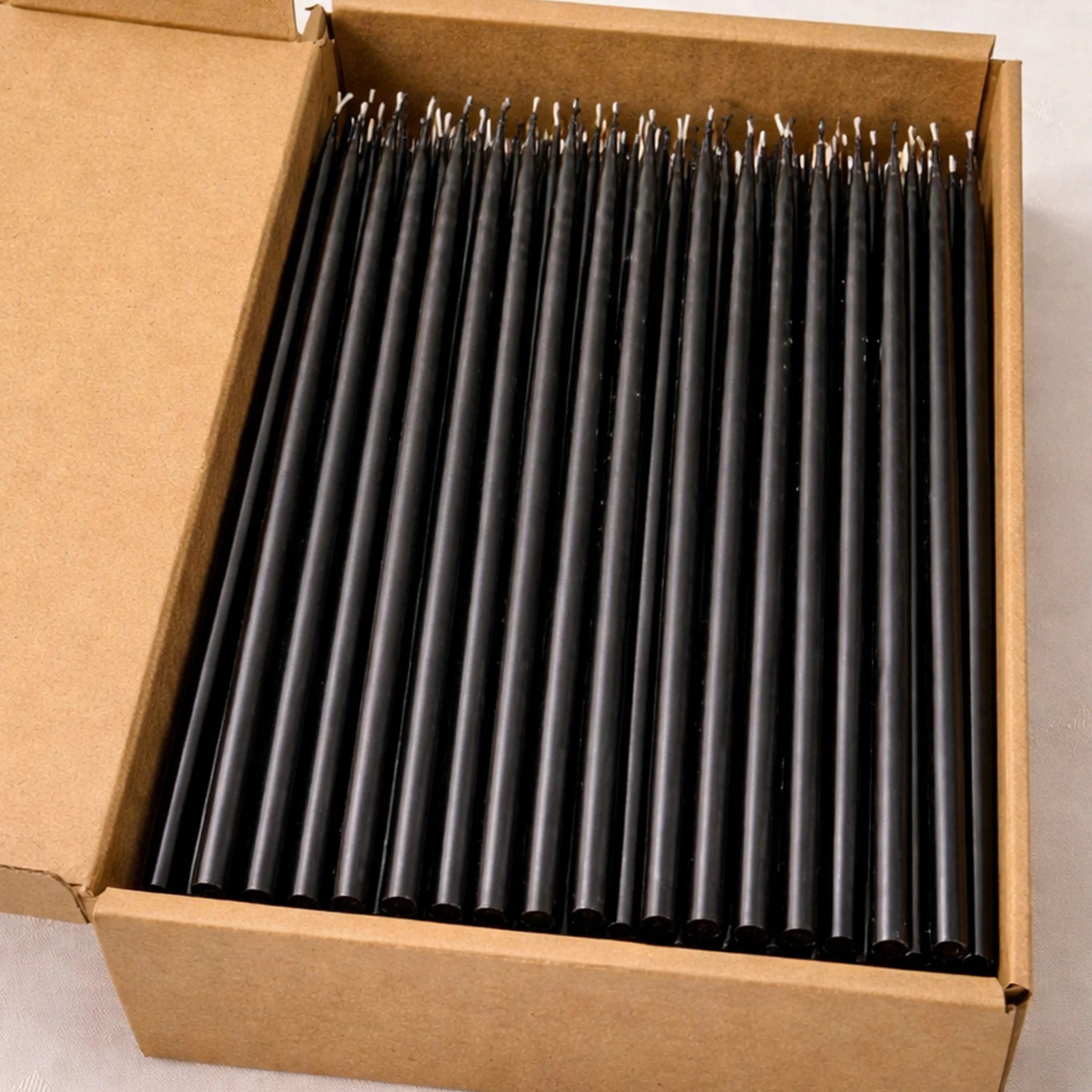 20 cm Siyah Parti Mum - Görsel 3